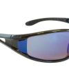 Ppe & Work Wear * | Bolle Safety Lowrider Safety Glasses With Blue Mirror Lens And Black Frame Cut Price