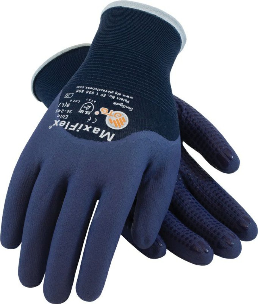 Ppe & Work Wear * | Maxiflex 34-245 Elite Ultra Lightweight Seamless Nylon Gloves Pip Best Choice