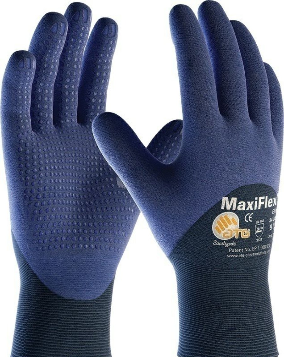 Ppe & Work Wear * | Maxiflex 34-245 Elite Ultra Lightweight Seamless Nylon Gloves Pip Best Choice