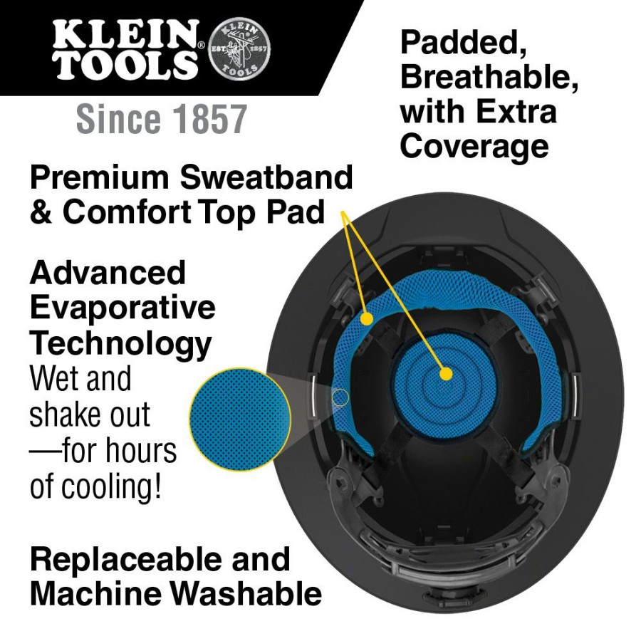 Ppe & Work Wear * | Klein Tools Karbn Non-Vented Class E Full Brim Hard Hat Special Offers