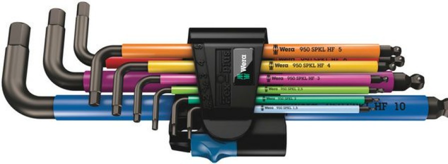 Tools * | Wera Tools 950/9 Hex-Plus Multicolour Hf 1 L-Key Metric 9 Piece Set Best Quality