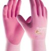 Ppe & Work Wear * | Maxiflex Active Lightweight Pink Nitrile Coated Gloves (12 Pairs) Pip Hot Sale