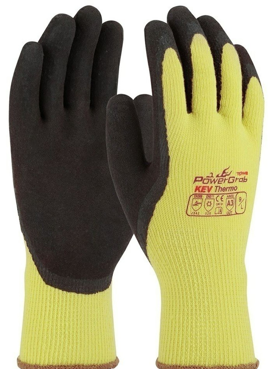 Ppe & Work Wear * | Pip Powergrab Kev Thermo A3 Cut Level Gloves (12 Pairs) Reliable Quality