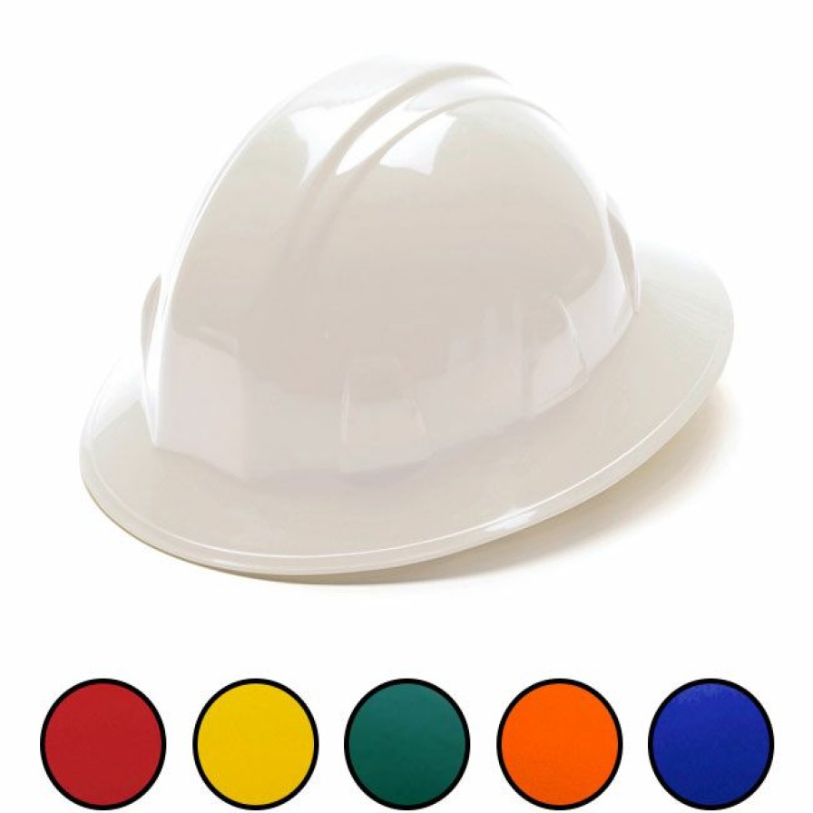 Ppe & Work Wear * | Pyramex Sl Series Full Brim Hard Hat With 6 Point Ratchet Suspension Pyramex Safety Flash Sale