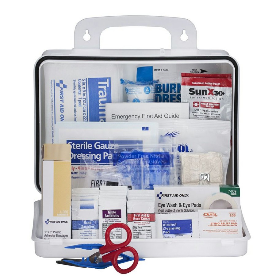 Safety & First Aid * | First Aid Only Ansi A 25 Person Contractor Plastic Ansi 2021 Compliant First Aid Kit Featured