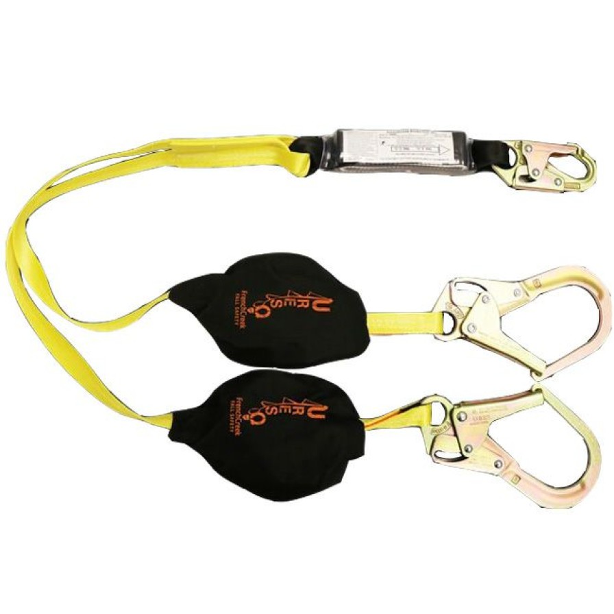 Fall Protection * | French Creek U-Res-Q Six Foot Dual Leg Shock Absorbing Lanyard Quality Guarantee