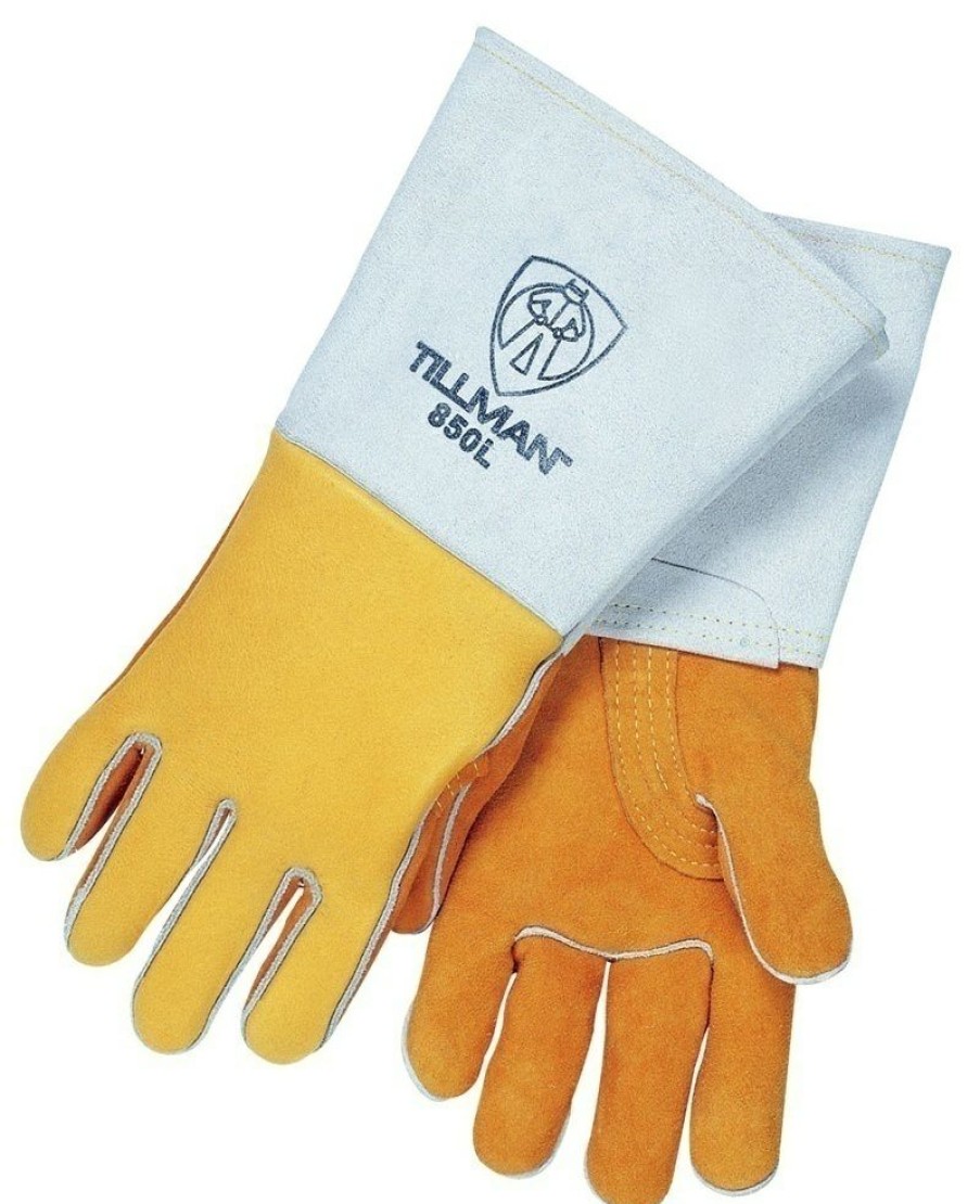 Ppe & Work Wear * | Tillman 850 Gold Elk Skin Premium Welding Gloves Latest