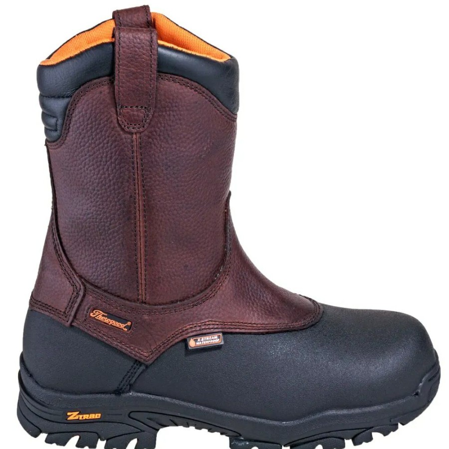 Ppe & Work Wear * | Thorogood Crossover Series 8 Inch Brown Wellington Waterproof Composite Toe Boots Online Discount