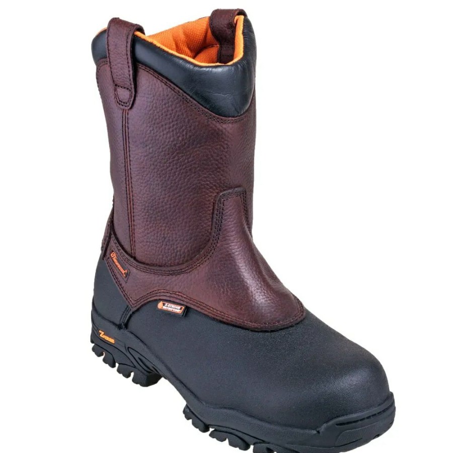 Ppe & Work Wear * | Thorogood Crossover Series 8 Inch Brown Wellington Waterproof Composite Toe Boots Online Discount