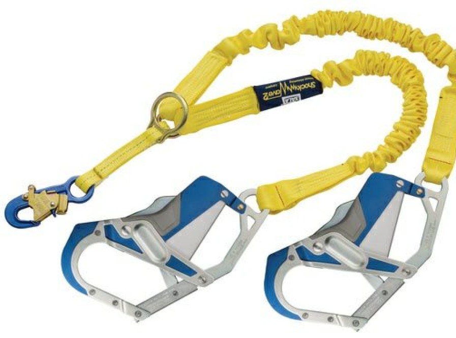 Fall Protection * | Dbi Sala Shockwave 2 Shock Absorbing Twin Leg Lanyard With Comfort Grip Hooks Latest Fashion