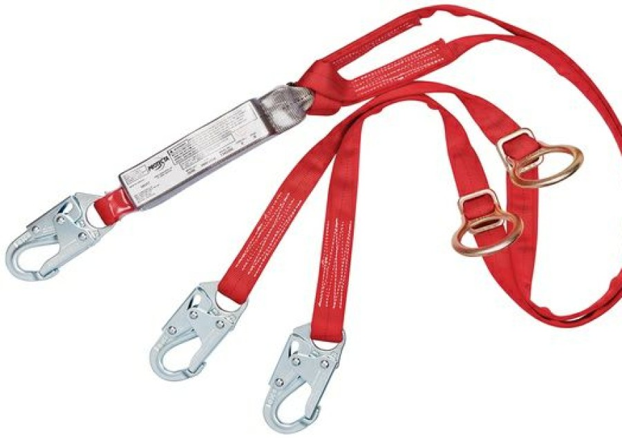 Fall Protection * | 3M Protecta Pro Pack Tie-Back Shock Absorbing Twin Leg Lanyard With D-Rings Discount Store