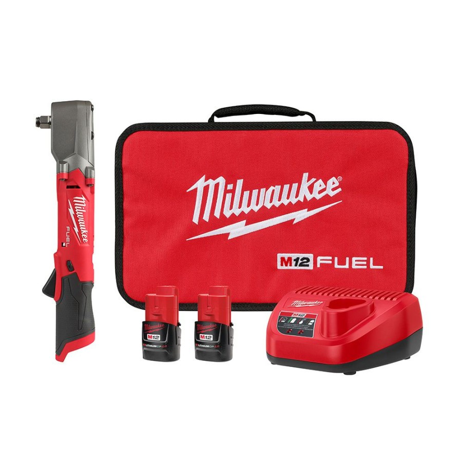 Tools * | Milwaukee M12 1/2 Inch Right Angle Impact Wrench With Friction Ring Kit Milwaukee Electric Tool Fashion