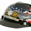 Ppe & Work Wear * | Msa V-Gard Cap Style Hard Hat With Fas-Trac Ratchet American Eagle Featured