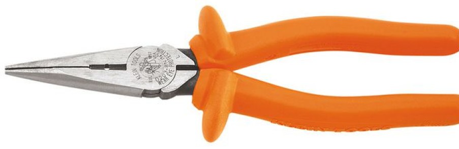 Tools * | Klein Tools D203-8-Ins 8 Inch Insulated Heavy-Duty Side-Cutting Long-Nose Pliers Quick Delivery