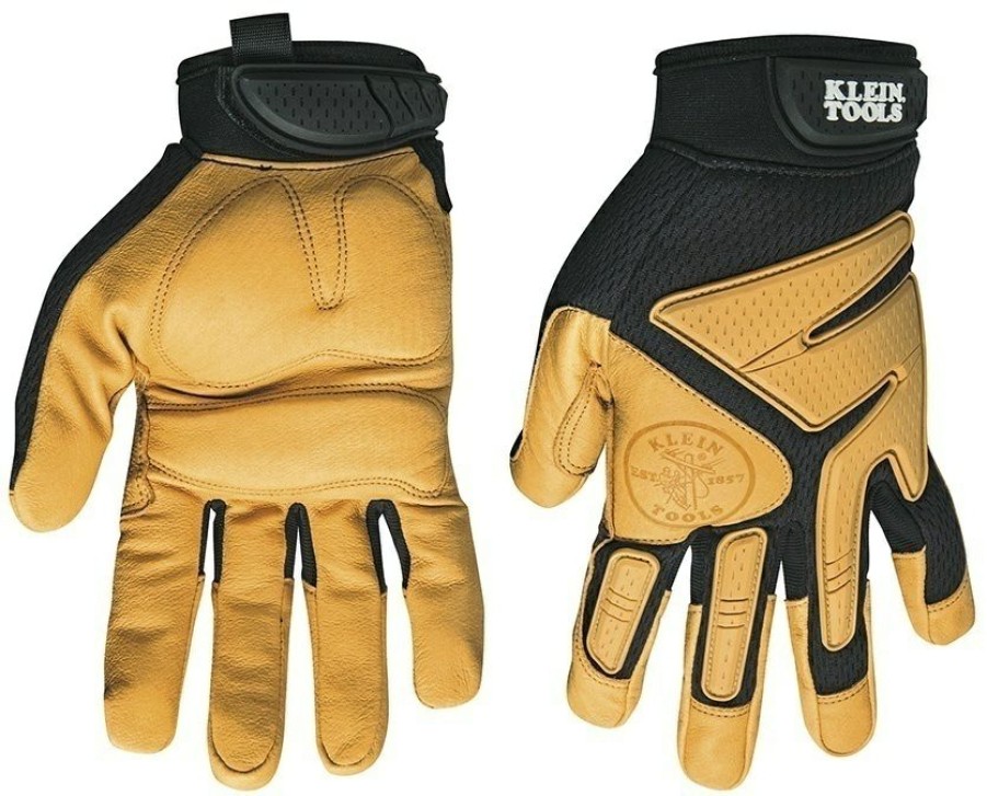 Ppe & Work Wear * | Klein Tools Journeyman Leather Gloves Hot Sell