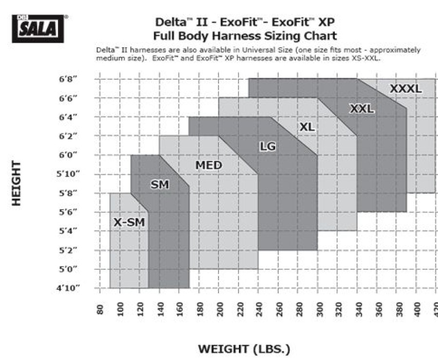 Fall Protection * | Dbi Sala Exofit Tower Climbing Harness With Tongue And Buckle Leg Straps Online Sales