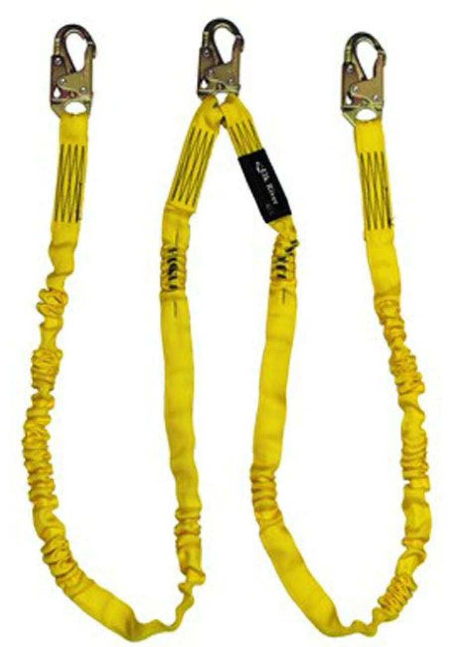 Fall Protection * | Elk River 6 Foot Nopac Energy Absorbing Twin Leg Lanyard With Steel Snaphooks Less Expensive