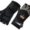 Ppe & Work Wear * | Ergodyne Proflex 910 Half-Finger Impact Gloves With Wrist Support Exclusive Design