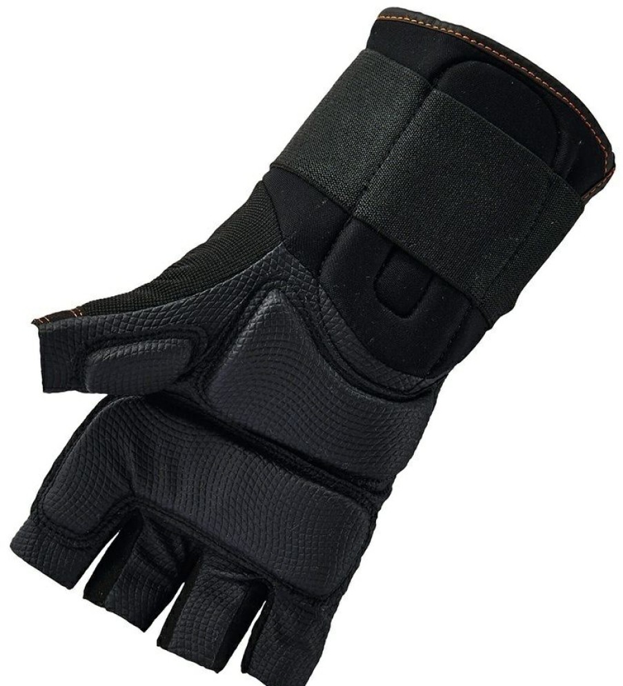 Ppe & Work Wear * | Ergodyne Proflex 910 Half-Finger Impact Gloves With Wrist Support Exclusive Design