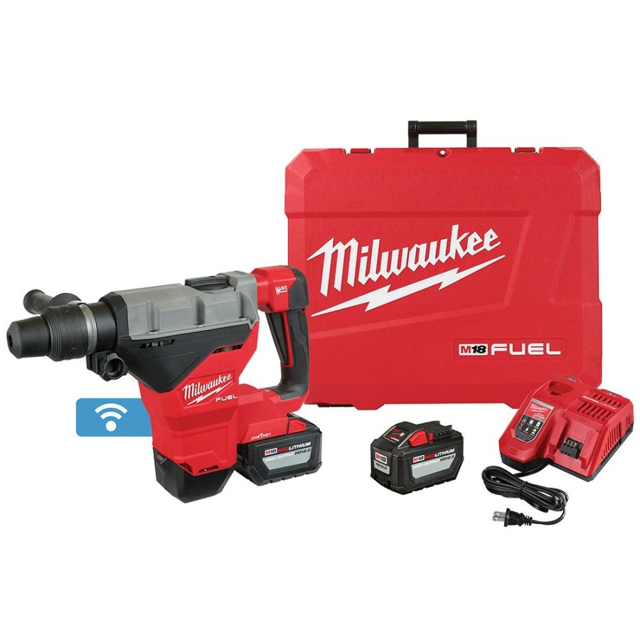 Tools * | Milwaukee M18 Fuel 1-3/4 Inch Sds Max Rotary Hammer Kit With 12.0 Battery Milwaukee Electric Tool Best Price