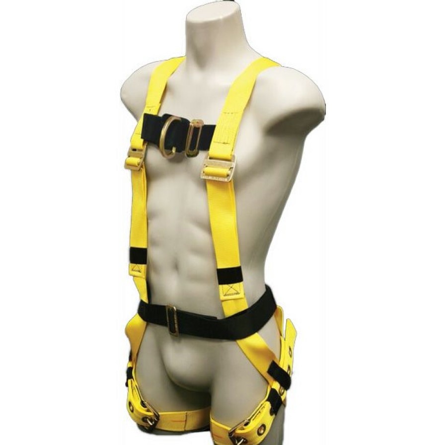 Fall Protection * | French Creek Full Body Chest D-Ring 6Pt Adjustable Harness With Tongue Buckle Legs Bargain Sale