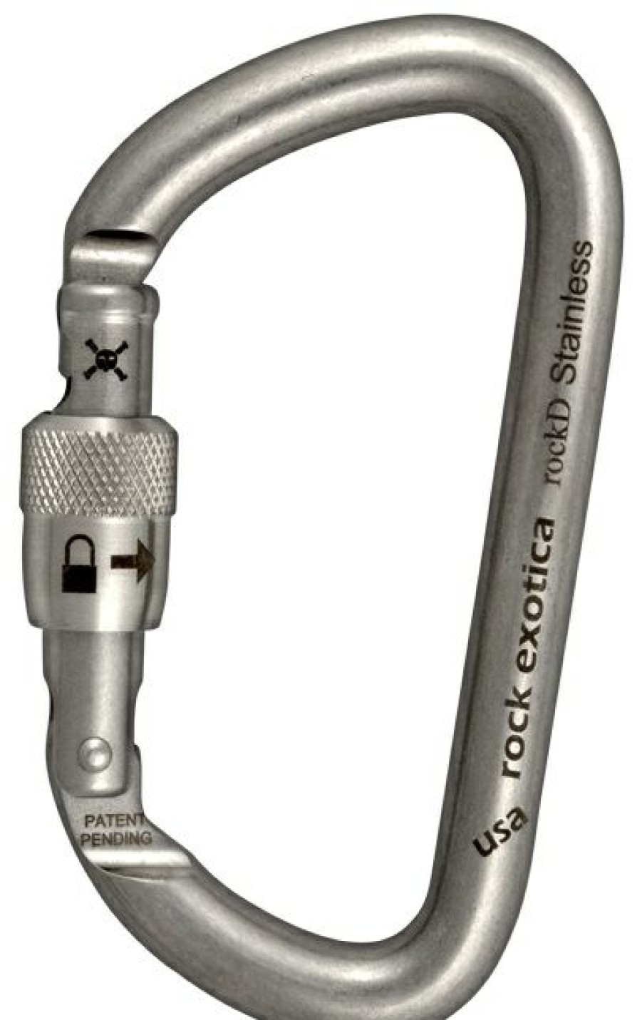 Fall Protection * | Rock Exotica Rockd Stainless Steel Locking Carabiner Cut Price