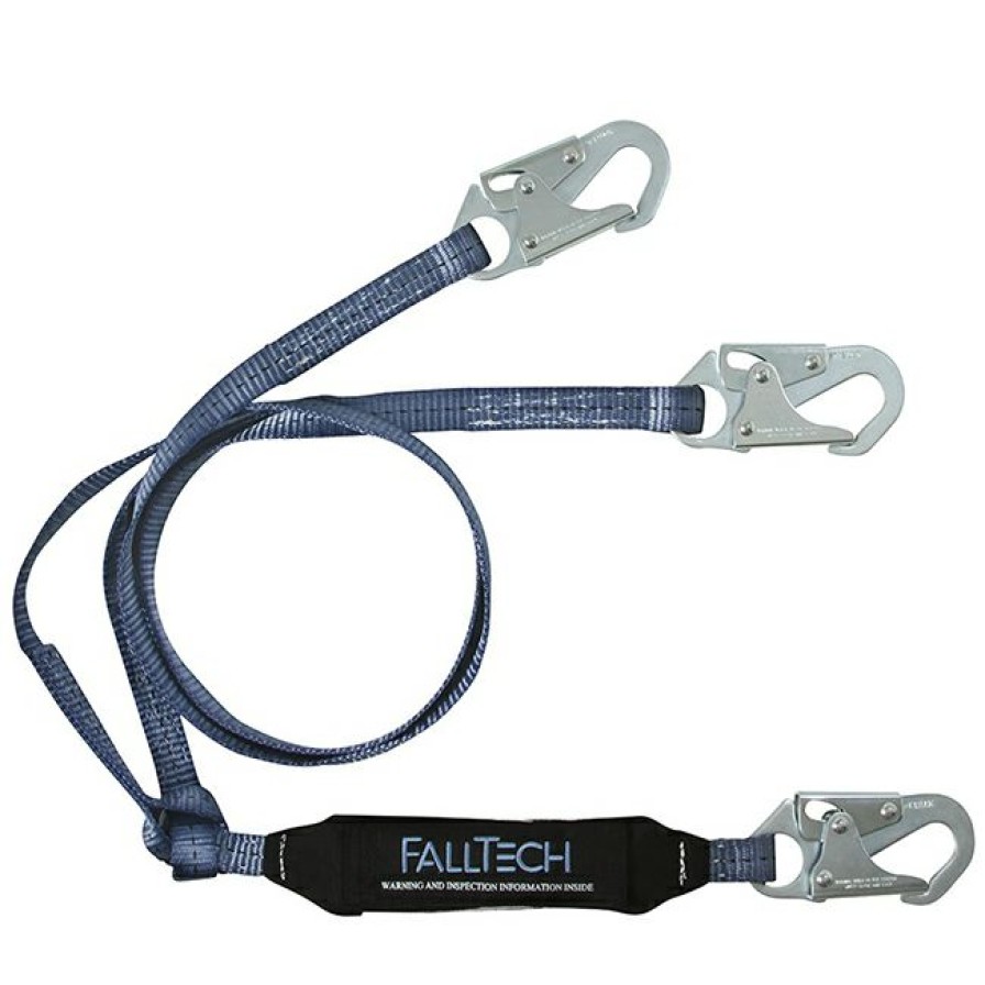 Fall Protection * | Falltech Viewpack Twin Leg Lanyard With Snap Hooks Cheap