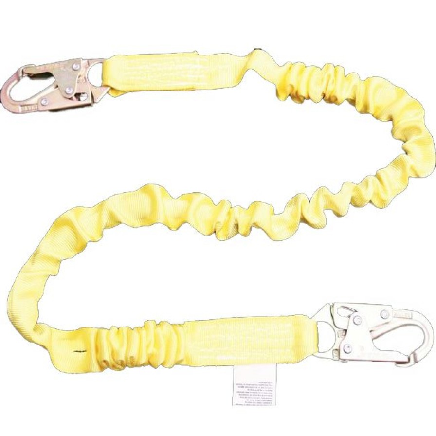 Fall Protection * | French Creek 2 Inch Web Single-Leg Six Foot Lanyard With Snap Hooks Large Choice