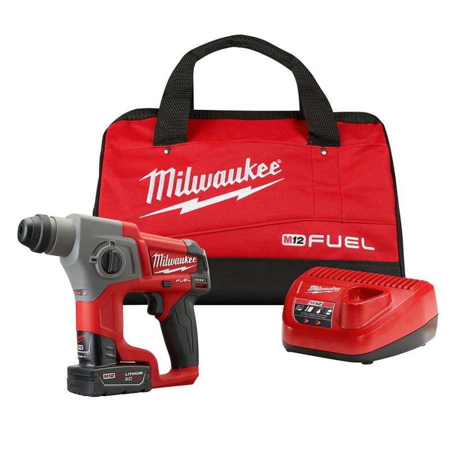 Tools * | Milwaukee M12 Fuel 5/8 Inch Sds Plus Rotary Hammer Kit Milwaukee Electric Tool Outlet