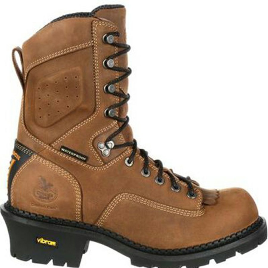 Ppe & Work Wear * | Georgia Boot Comfort Core Logger Waterproof Work Boots With Composite Toe Best Quality