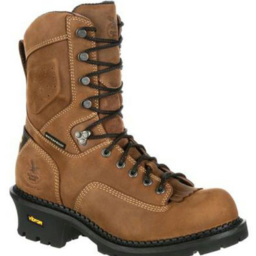 Ppe & Work Wear * | Georgia Boot Comfort Core Logger Waterproof Work Boots With Composite Toe Best Quality