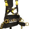 Fall Protection * | French Creek Full Body Fixed Suspension Harness With Hip D-Ring And Tongue Buckle Legs Top Sell