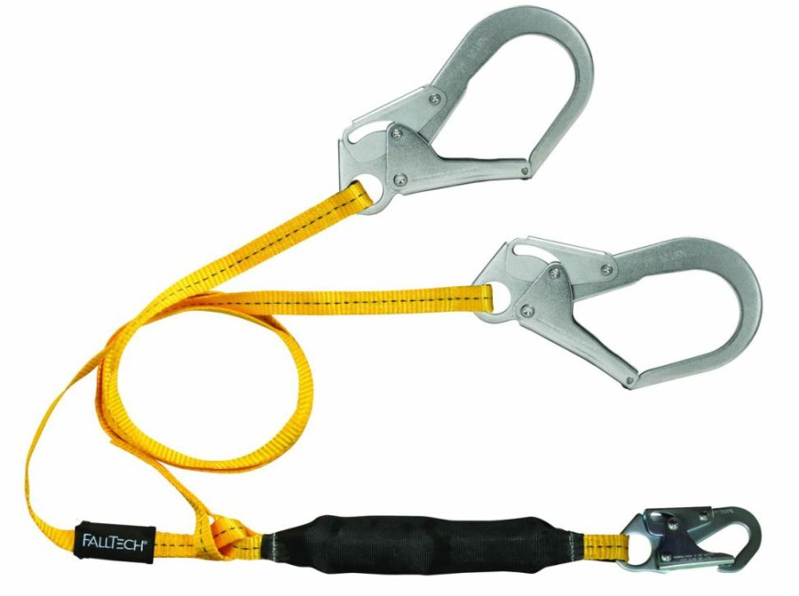 Fall Protection * | Falltech 6 Foot Ftbasic Dual Leg Lanyard Excellent Quality