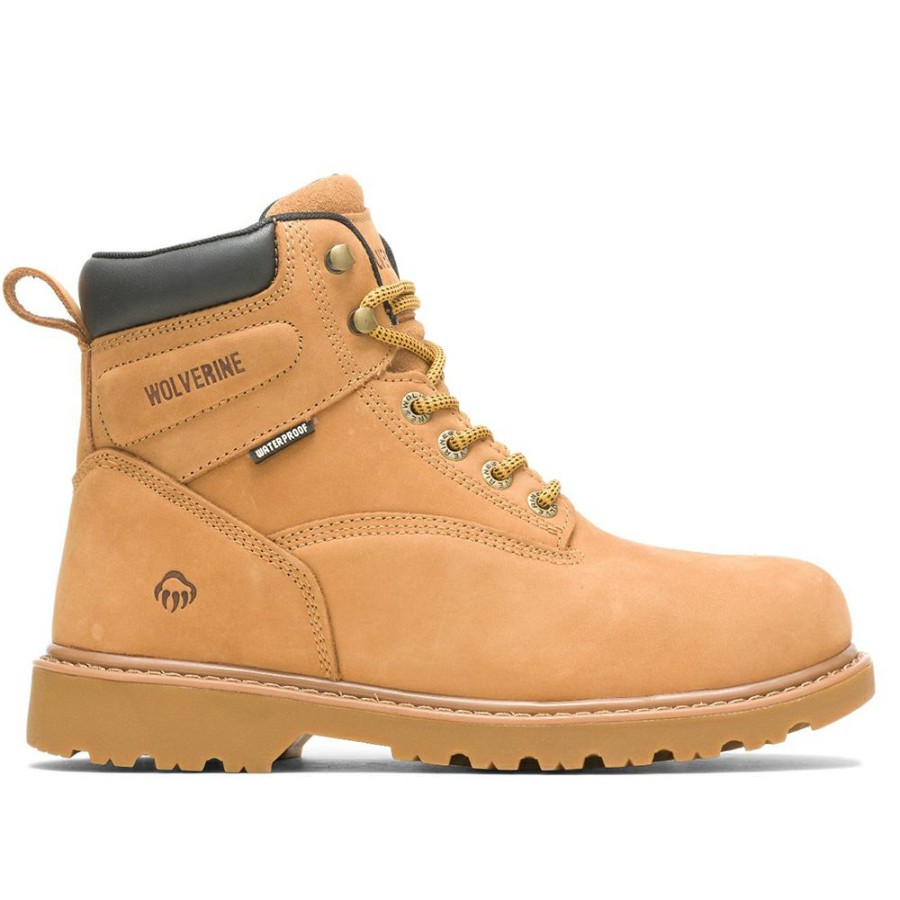 Ppe & Work Wear * | Wolverine Men'S Floorhand Waterproof 6 Inch Boots With Steel Toe (Wheat/Tan) Classical