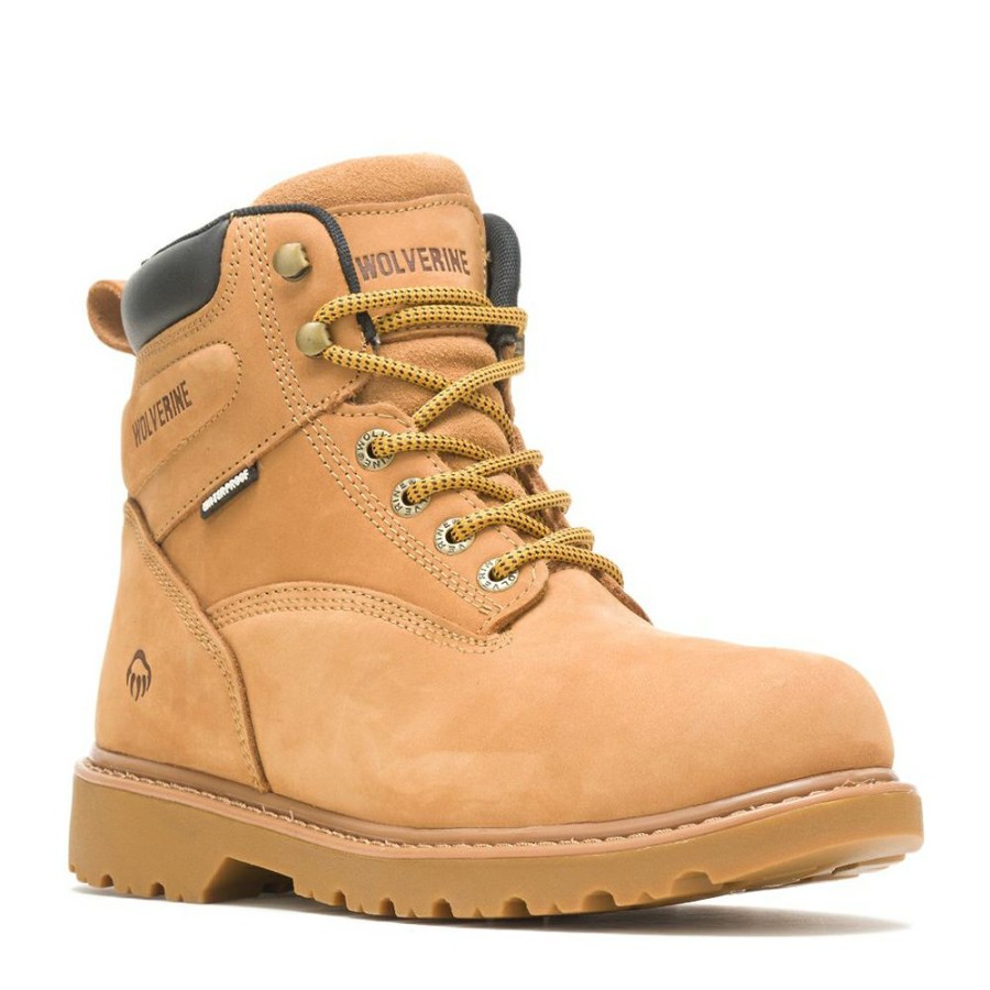 Ppe & Work Wear * | Wolverine Men'S Floorhand Waterproof 6 Inch Boots With Steel Toe (Wheat/Tan) Classical