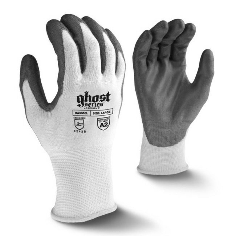 Ppe & Work Wear * | Radians Ghost Series A2 Cut Level Work Gloves Typical Style