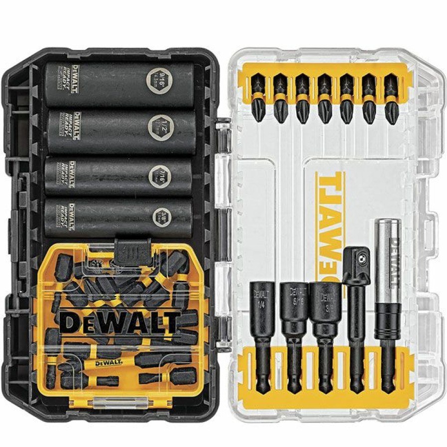 Tools * | Dewalt Flextorq Impact Ready 35 Piece Screwdriving Bit Set With Toughcase+ System Less Expensive