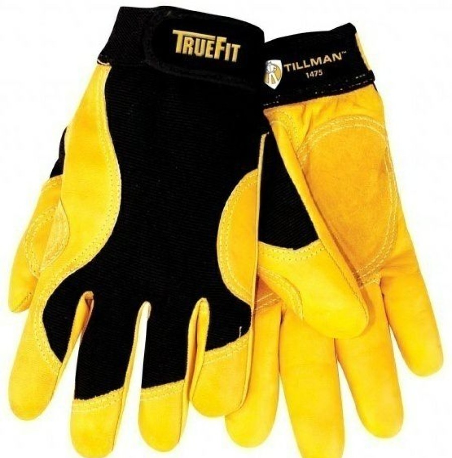 Ppe & Work Wear * | Tillman 1475 Truefit Gold Cowhide Gloves 100% Guarantee