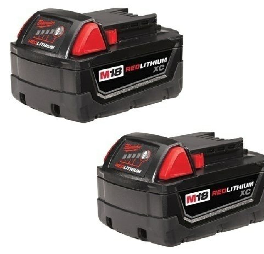 Tools * | Milwaukee M18 Redlithium Xc Extended Capacity Battery (2 Pack) Milwaukee Electric Tool Low Price