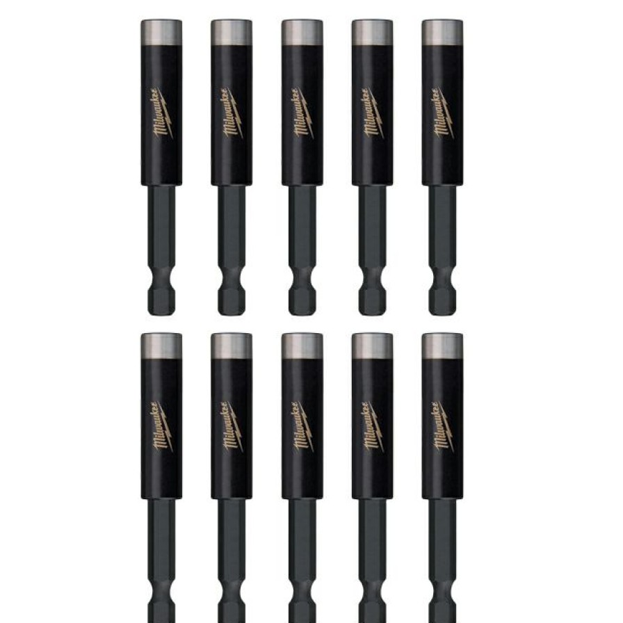 Tools * | Milwaukee Shockwave Impact Magnetic Bit Holder (10 Pack) Milwaukee Electric Tool Online Sales