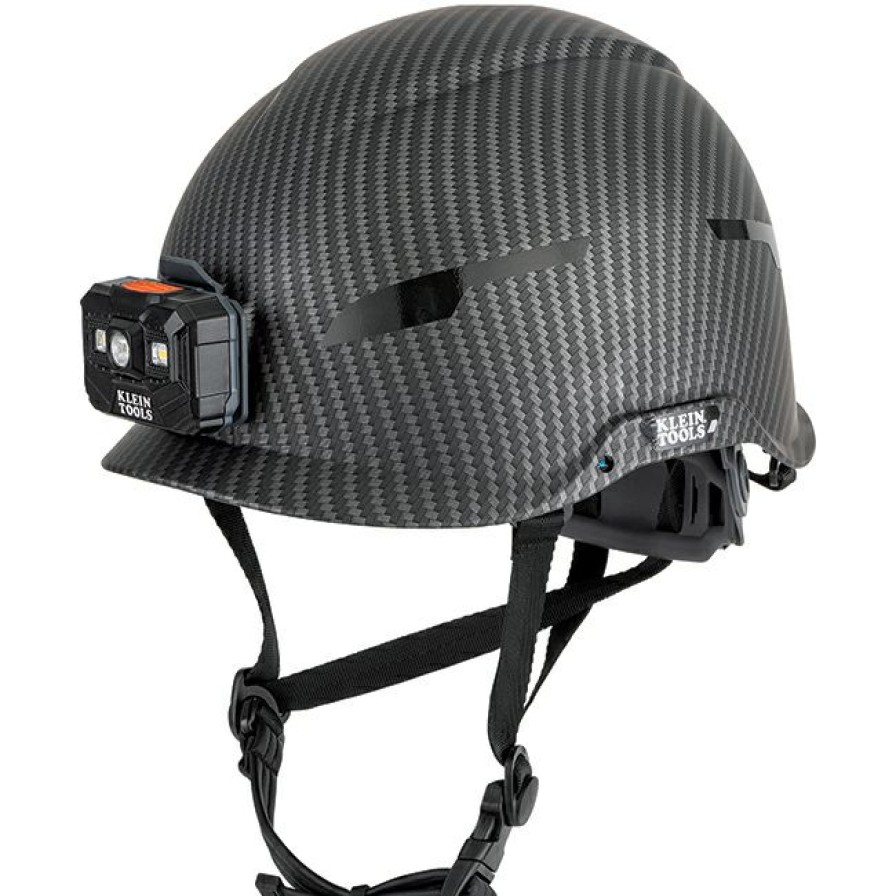 Ppe & Work Wear * | Klein Tools Premium Karbn Non-Vented Class E Safety Helmet With Headlamp Online