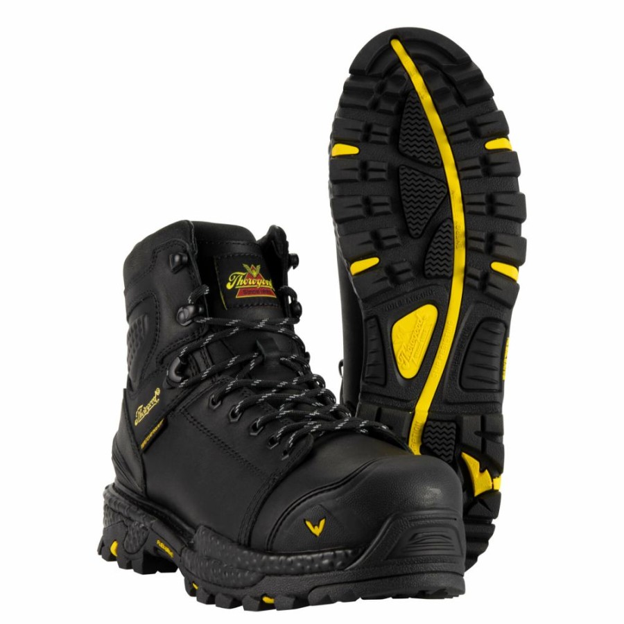 Ppe & Work Wear * | Thorogood Infinity Fd Series 6 Inch Black Waterproof Safety Toe Boots Online Sales