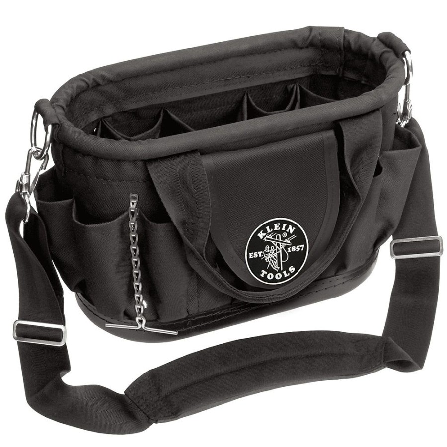 Bags * | Klein Tools 17 Pocket Tool Tote With Tape Thong Lower Prices