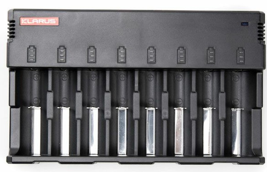 Tools * | Illumagear Klarus C8 8-Bay Universal Battery Charger Typical Style