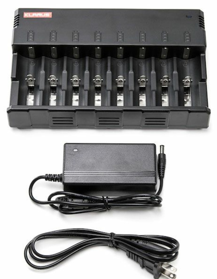 Tools * | Illumagear Klarus C8 8-Bay Universal Battery Charger Typical Style